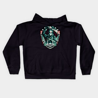 Hockey Mask Killer Kids Hoodie